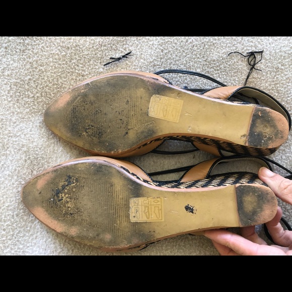 Farylrobin - ankle lace up low heel flats - Picture 5 of 5